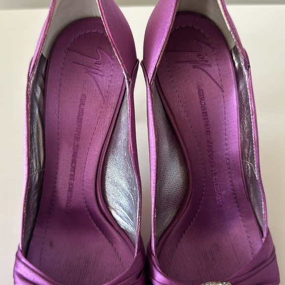 AUTHENTIC Giuseppe Zanotti Satin Peeptoe Size US8/ EU8 - Picture 6 of 10